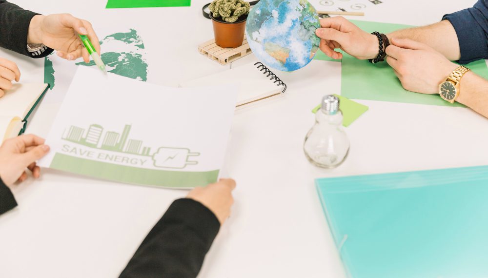 group-businesspeople-working-energy-saving-desk